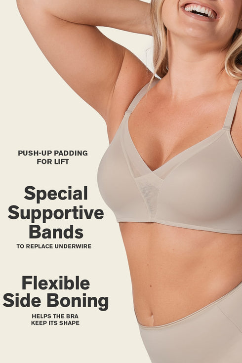 Leonisa Wireless Push Up Bra